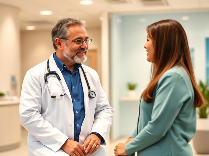 Physician reviewing comprehensive bloodwork results with a patient
