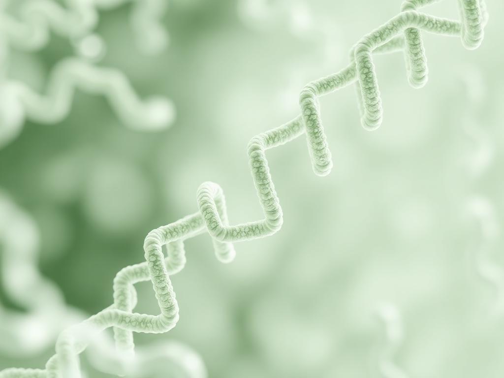 Peptide therapy molecular illustration